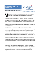 MIE Erasmus Policy Statement front page preview
              