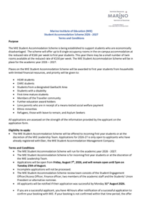 2026 27 Student Accommodation Scheme Toc (1)
