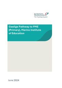 MIE PME Gaeilge Pathway Report